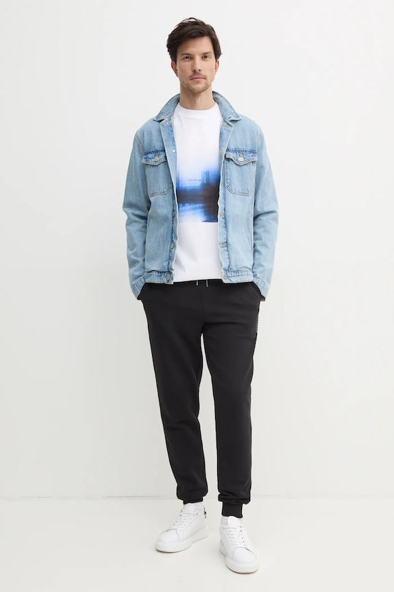 Calvin Klein Jeans t-shirt bawełniany J30J327477 biały SS25