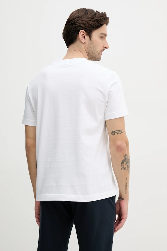 Îmbrăcăminte Calvin Klein Jeans tricou din bumbac J30J327483 alb