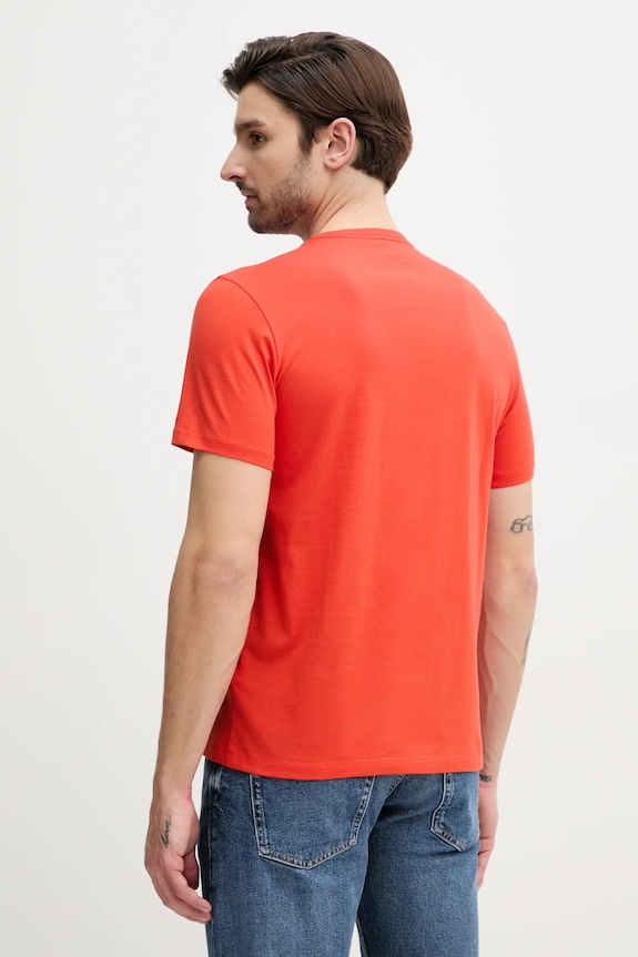 Ρούχα Βαμβακερό μπλουζάκι Calvin Klein Jeans LV040EM286 πορτοκαλί