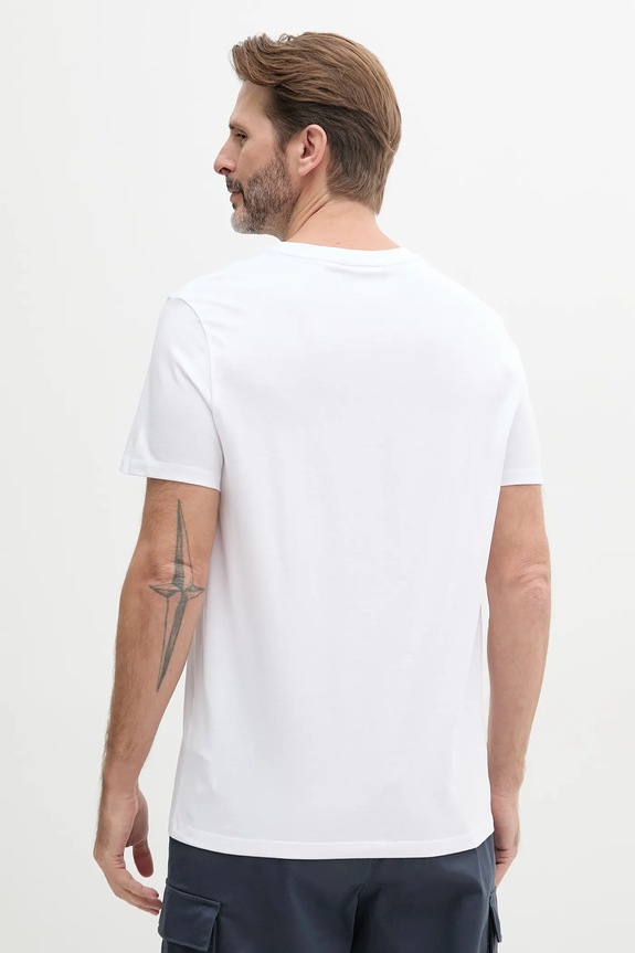 Odzież Calvin Klein Jeans t-shirt bawełniany LV040HM298 biały