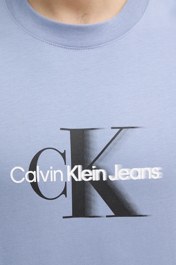 Calvin Klein Jeans t-shirt bawełniany J30J327471 niebieski