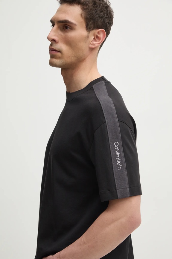 Calvin Klein Jeans tricou din bumbac negru J30J327237