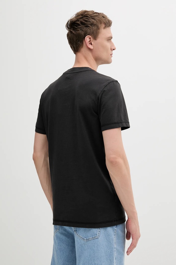 Ρούχα Βαμβακερό μπλουζάκι Calvin Klein Jeans J30J327267 μαύρο