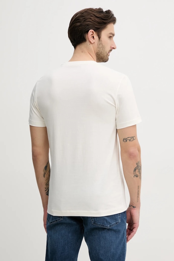 Oblečenie Bavlnené tričko Calvin Klein Jeans J30J327472 béžová