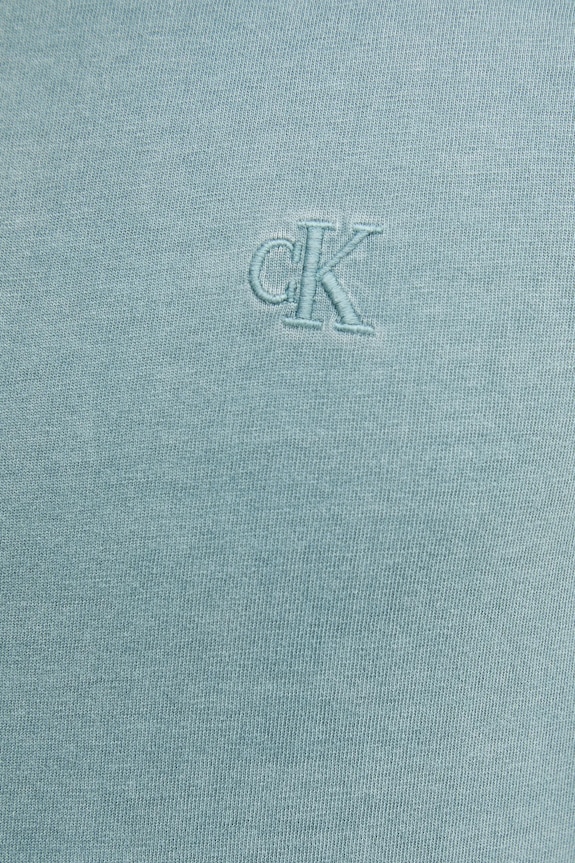 Βαμβακερό μπλουζάκι Calvin Klein Jeans J30J327488 πράσινο