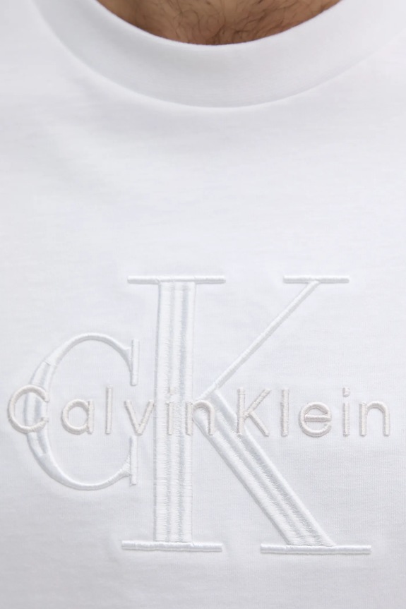 Calvin Klein Jeans t-shirt in cotone bianco LV04RB295G