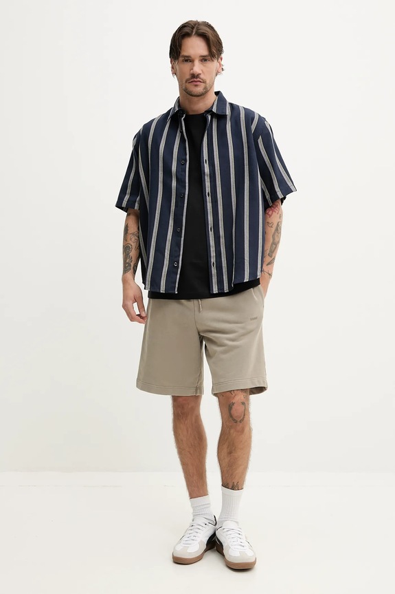 Bombažna kratka majica Karl Lagerfeld Jeans A2M17050 črna SS25