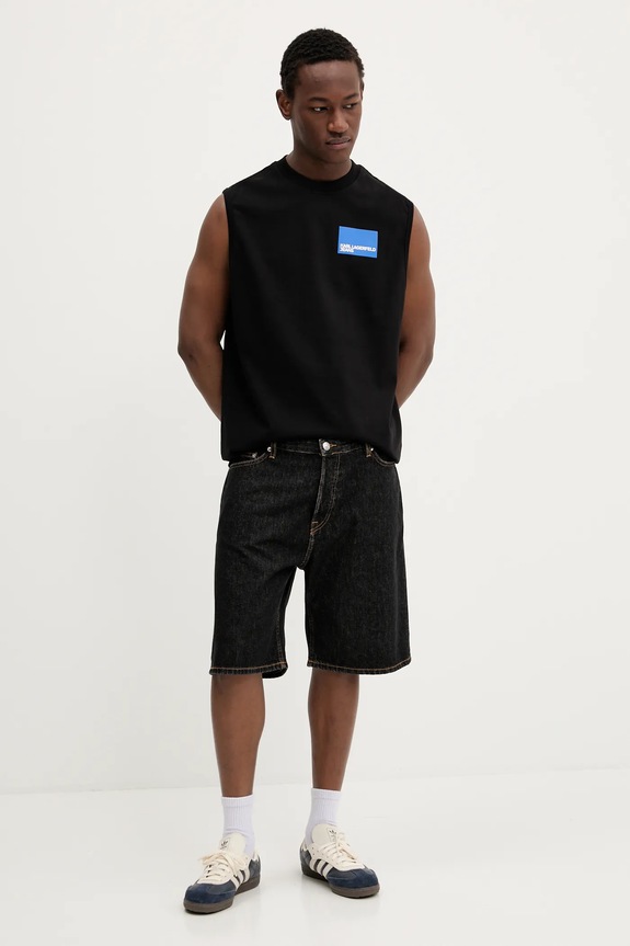 Karl Lagerfeld Jeans t-shirt bawełniany A2M17053 czarny AA00