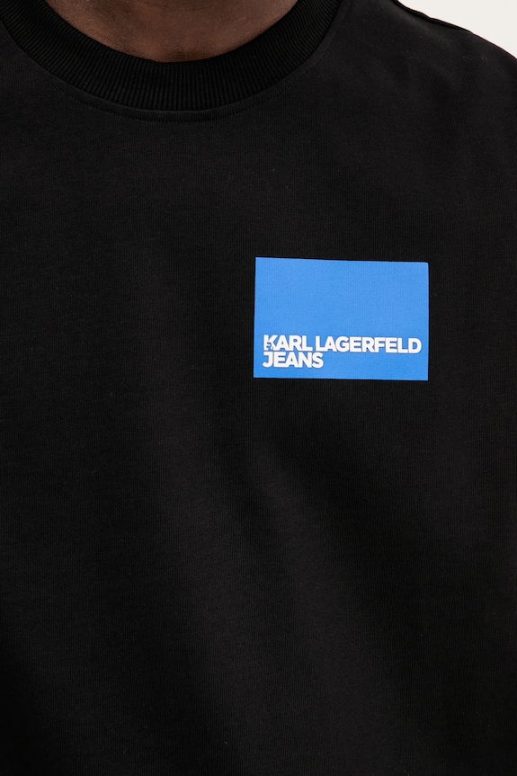 Karl Lagerfeld Jeans t-shirt bawełniany A2M17053 czarny