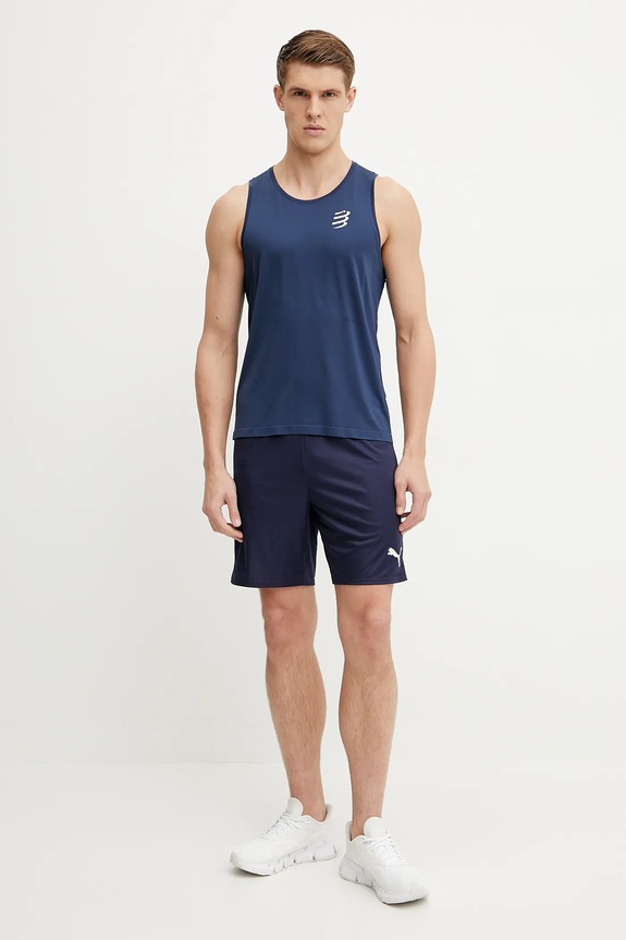 Compressport tricou de alergare Singlet ATSM743 albastru SS25