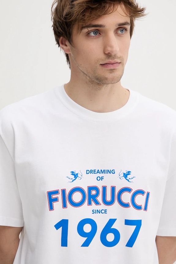 Bavlnené tričko Fiorucci White Dreaming 1967 Print Boxy Fit T-Shirt biela M02SMTSH103CJ01WH08