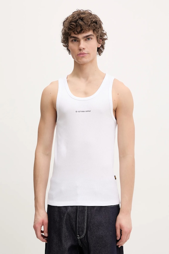 G-Star t-shirt in cotone sovrastampa bianco D26444.5268