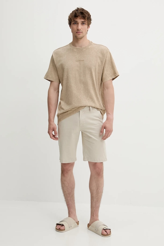 G-Star tricou din bumbac D25964.C756 bej AW25