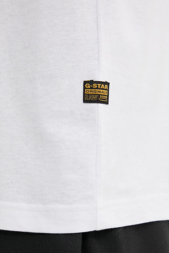 G-Star tricou din bumbac D26478.C336 alb