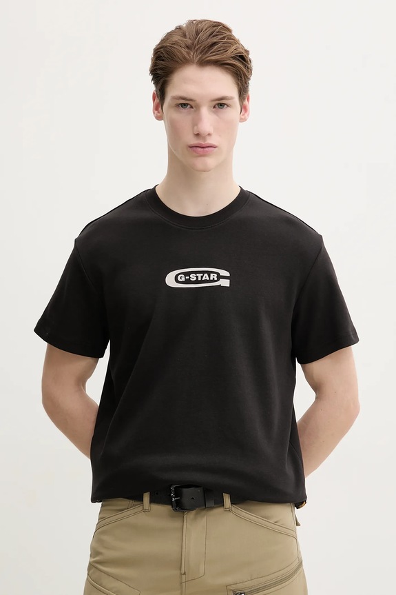 G-Star Raw t-shirt in cotone rilassato nero D25967.C812