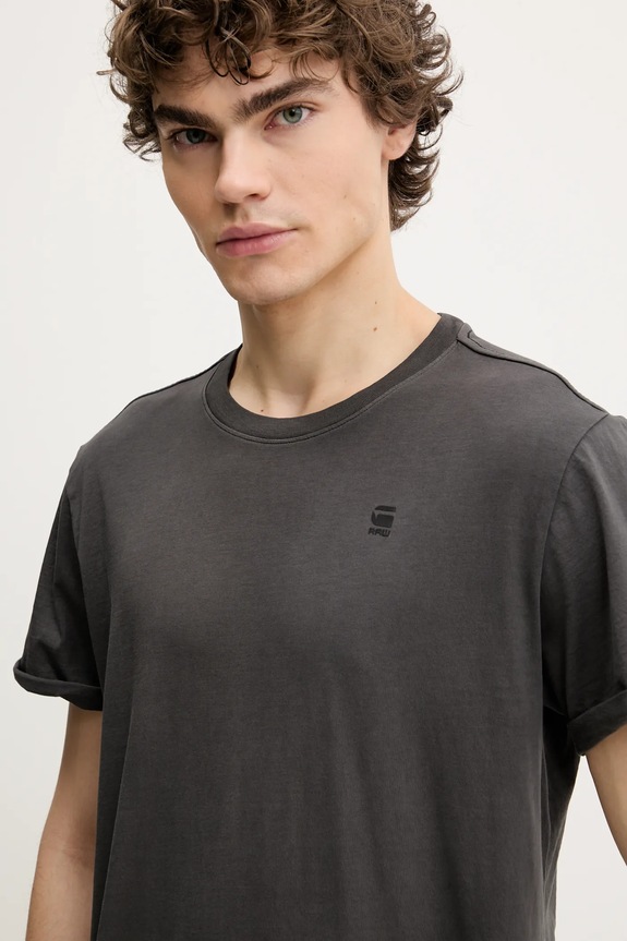 G-Star t-shirt bawełniany szary D25971.2653
