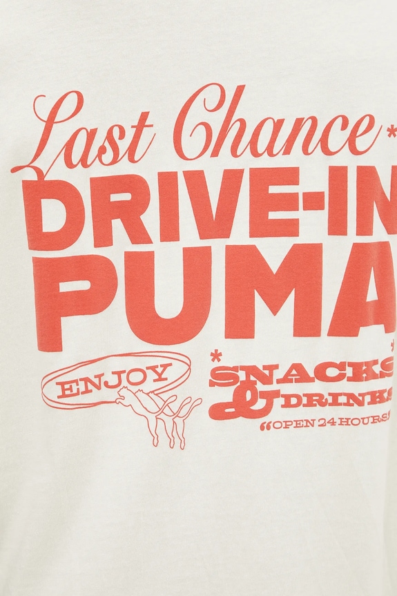Puma t-shirt bawełniany beżowy 629633