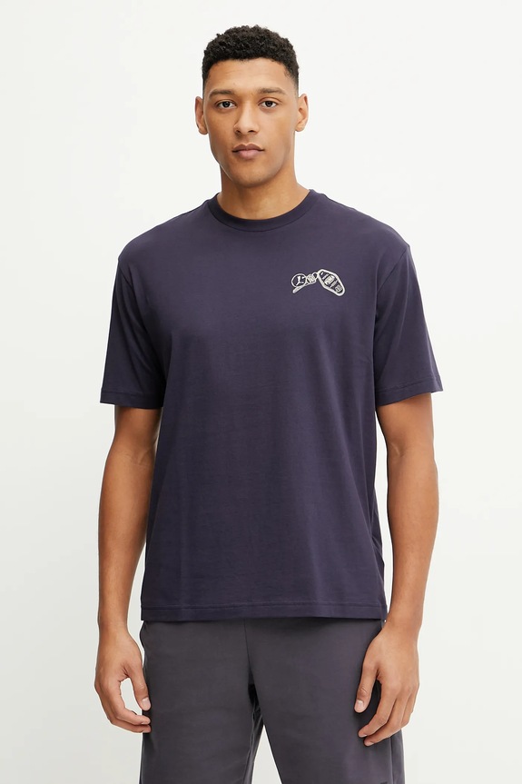 Puma t-shirt in cotone 629636 blu navy SS25