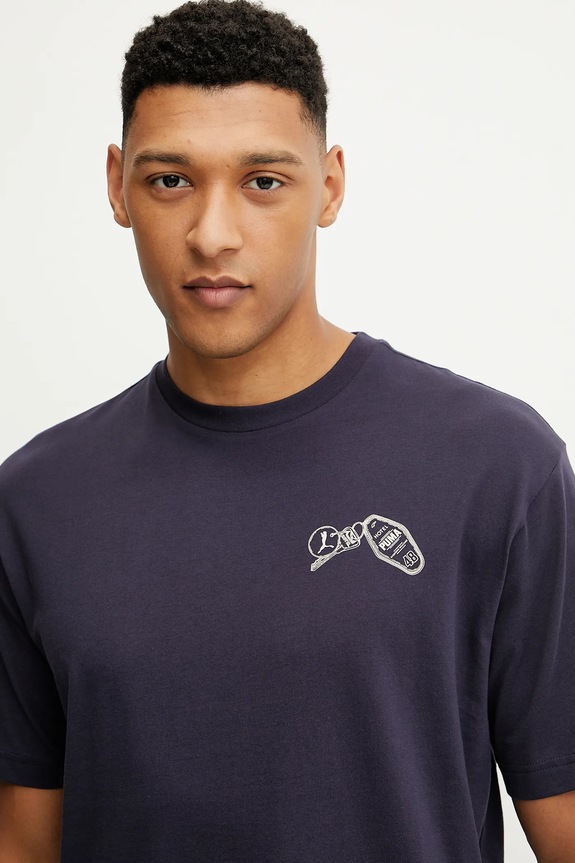 Abbigliamento Puma t-shirt in cotone 629636 blu navy