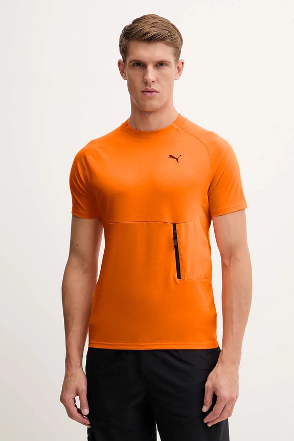 Puma t-shirt treningowy regular pomarańczowy 629673