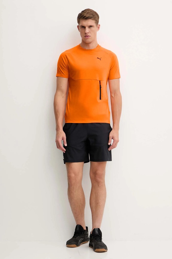 Puma t-shirt treningowy 629673 pomarańczowy AW25