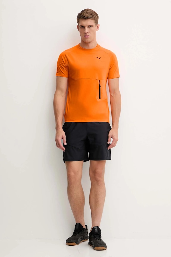 Puma t-shirt treningowy 629673 pomarańczowy AW25
