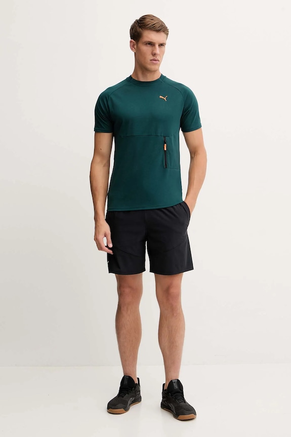 Puma t-shirt treningowy 629673 zielony AW25