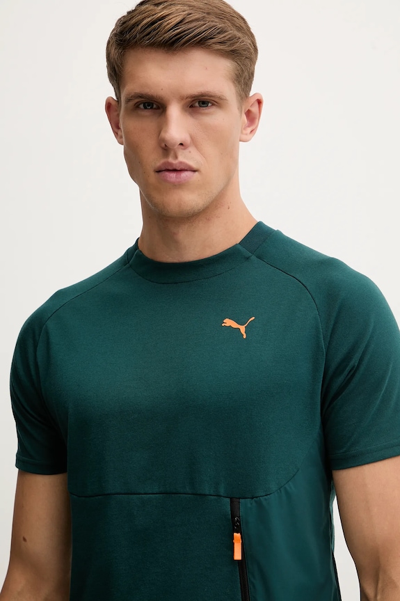 Puma t-shirt treningowy zielony 629673
