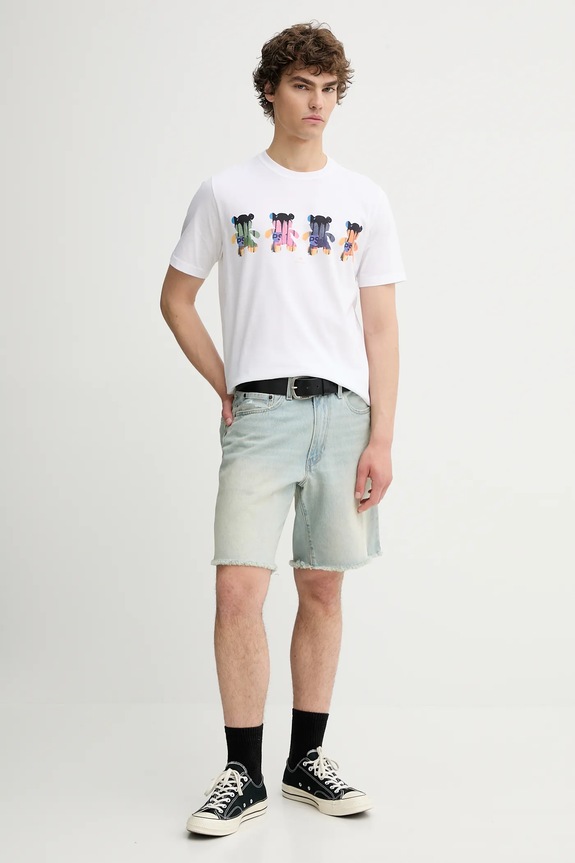 PS Paul Smith t-shirt bawełniany M2R.011R.PP5131 biały SS25