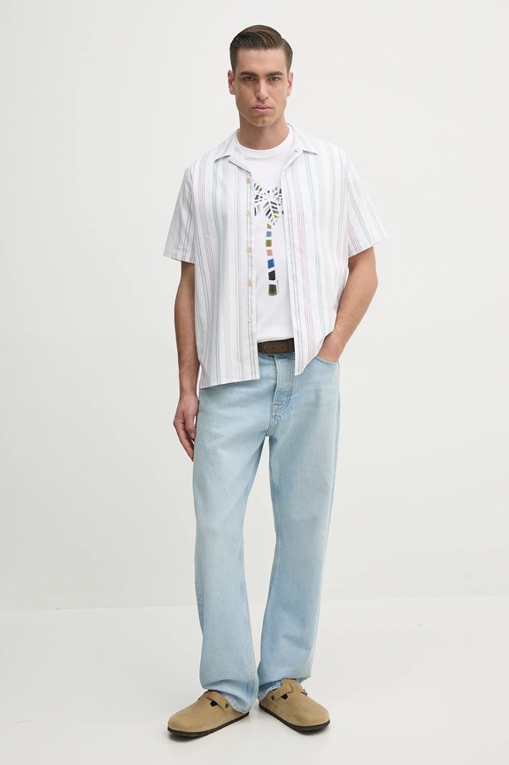 Pamučna majica PS Paul Smith M2R.220X.PP5073 bijela SS25