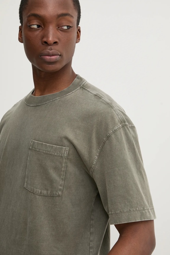 Βαμβακερό μπλουζάκι Hollister Co. πράσινο KI324.5061.331