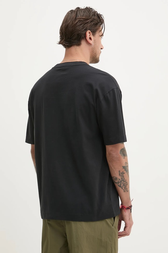 Odzież Hollister Co. t-shirt bawełniany KI324.5062.900 czarny