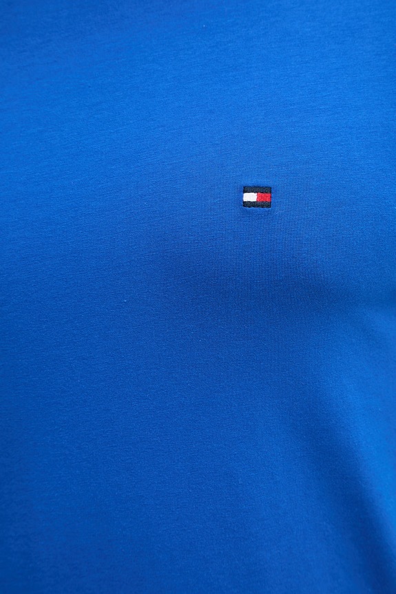 Tommy Hilfiger T-shirt basic męski bawełniany z elastanem MW0MW10800. niebieski