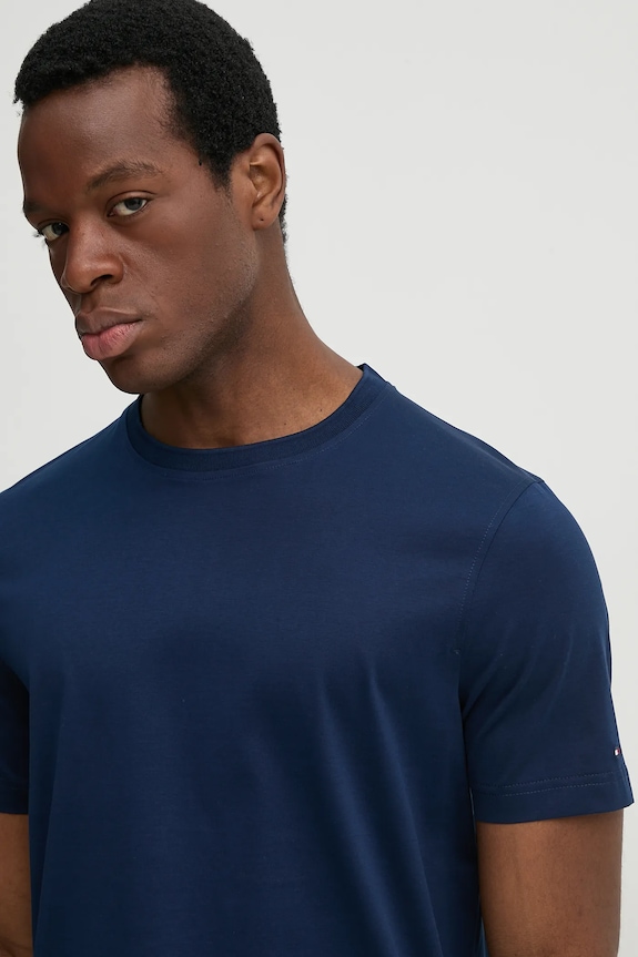 Tommy Hilfiger tricou din bumbac bleumarin MW0MW36657