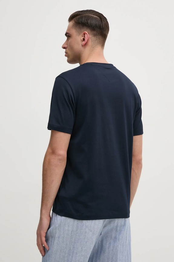 Ρούχα Βαμβακερό μπλουζάκι Tommy Hilfiger MW0MW38612 σκούρο μπλε