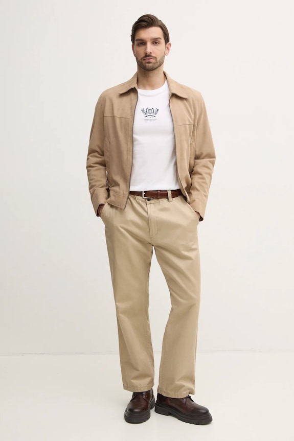 Bavlnené tričko Tommy Hilfiger MW0MW38613 biela SS25