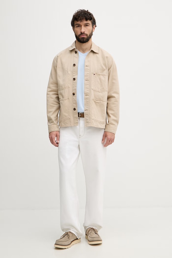 Tommy Hilfiger tričko pánske bavlnené MW0MW39249 modrá SS26