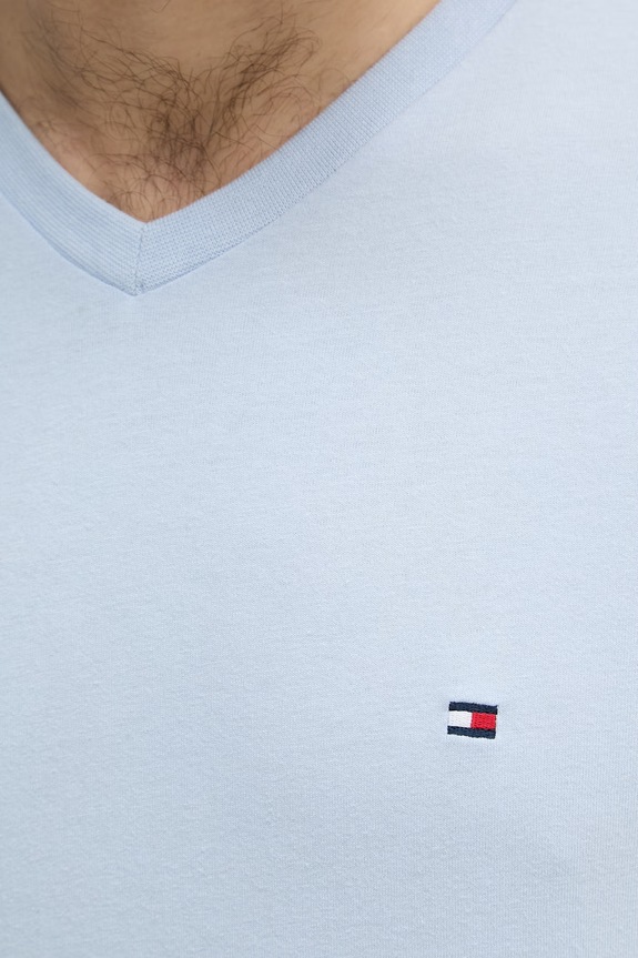 Tommy Hilfiger tričko pánske bavlnené MW0MW39249 modrá