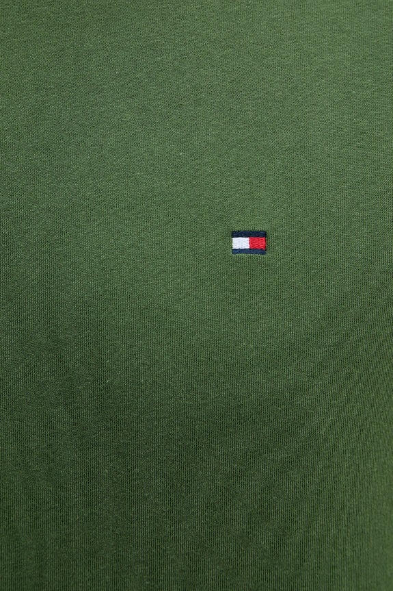 Tommy Hilfiger tričko pánske bavlnené MW0MW39249 zelená