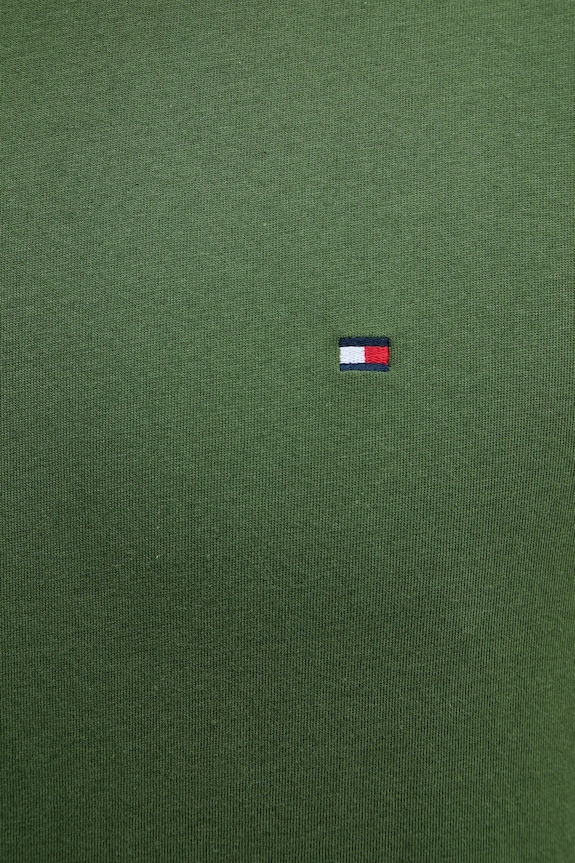 Tommy Hilfiger tričko pánske bavlnené MW0MW39249 zelená