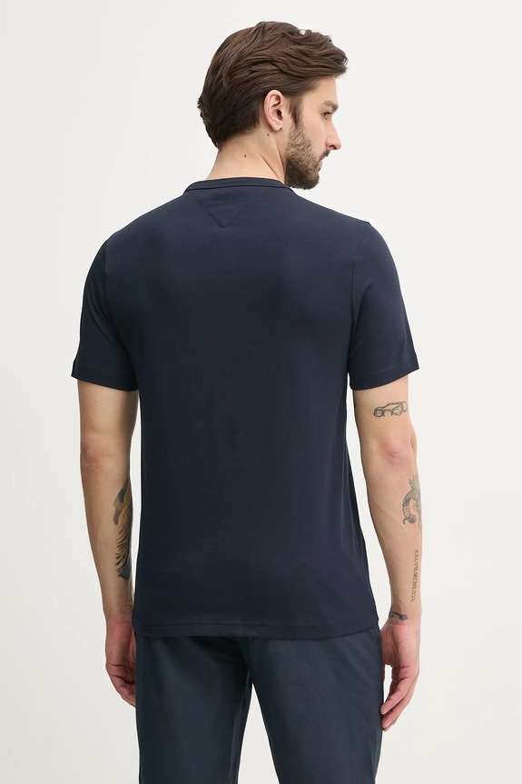 Odjeća Pamučna majica Tommy Hilfiger MW0MW38623 mornarsko plava