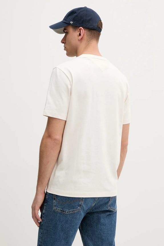 Ρούχα Βαμβακερό μπλουζάκι Tommy Hilfiger MW0MW38628 μπεζ