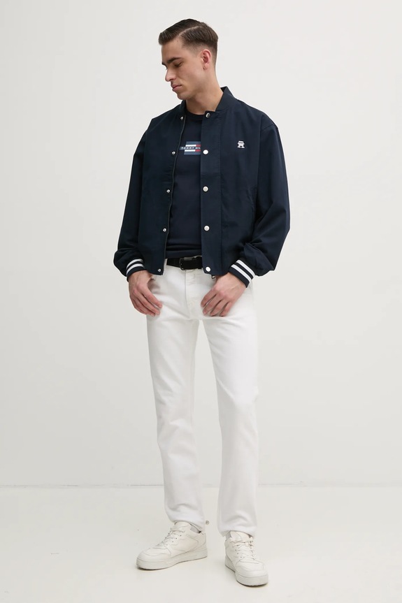 Tommy Hilfiger t-shirt in cotone MW0MW38636 blu navy SS25