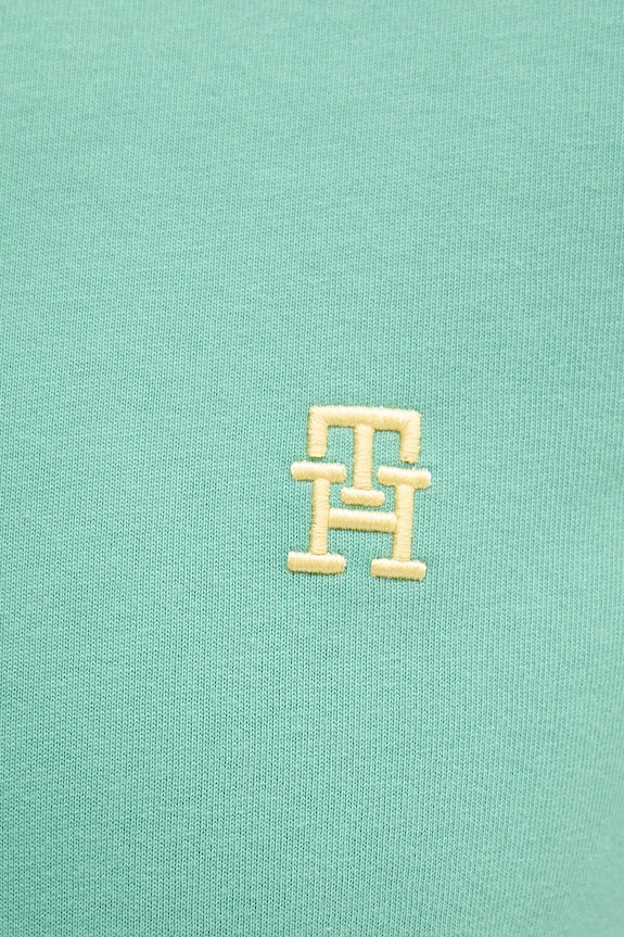 Tommy Hilfiger t-shirt bawełniany zielony MW0MW39256