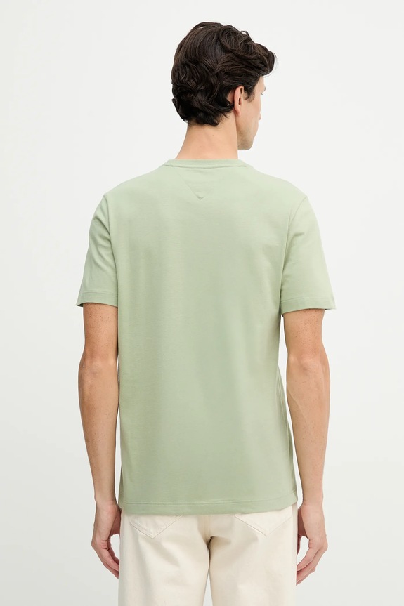 Odzież Tommy Hilfiger T-shirt męski bawełniany MW0MW39995 zielony