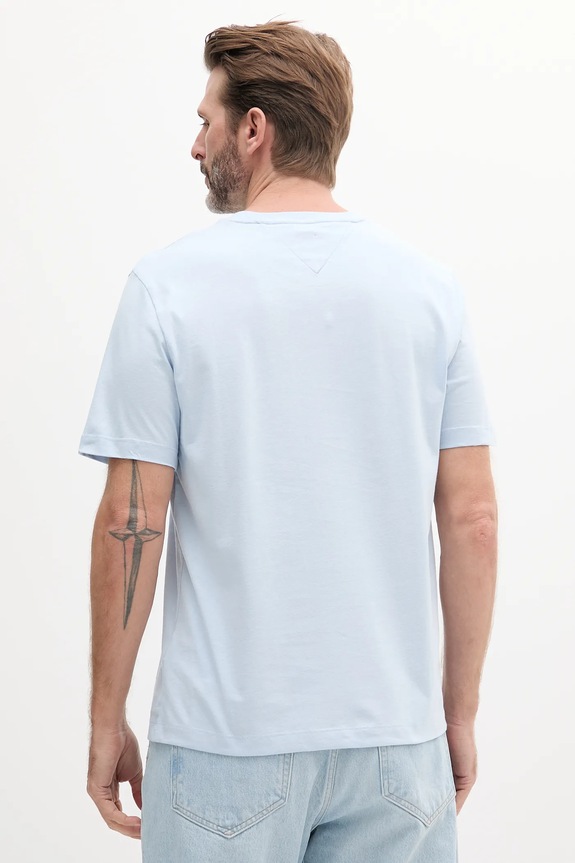 Tommy Hilfiger tricou bărbătesc din bumbac MW0MW39995 albastru SS26