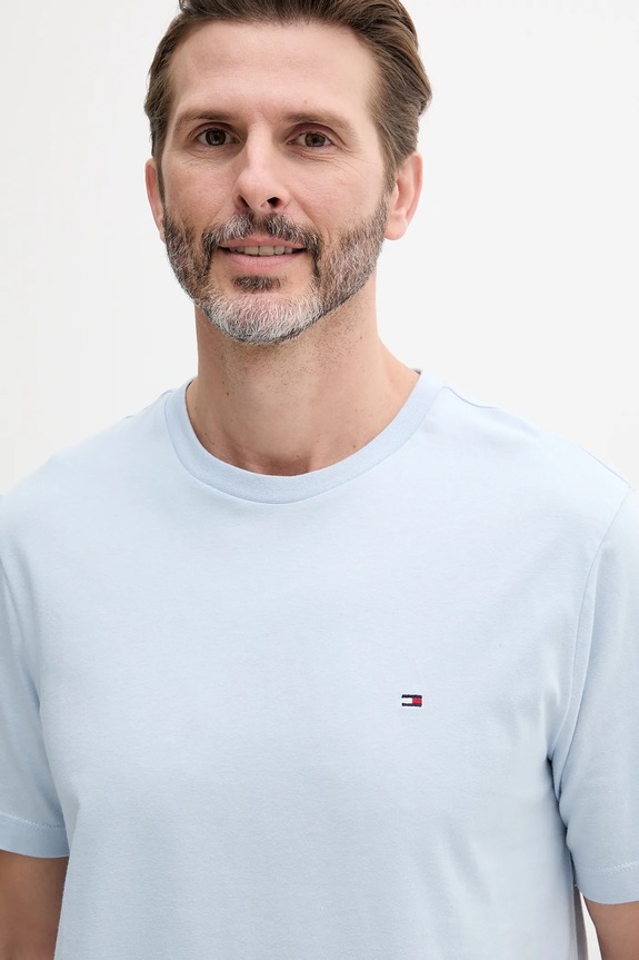 Îmbrăcăminte Tommy Hilfiger tricou bărbătesc din bumbac MW0MW39995 albastru