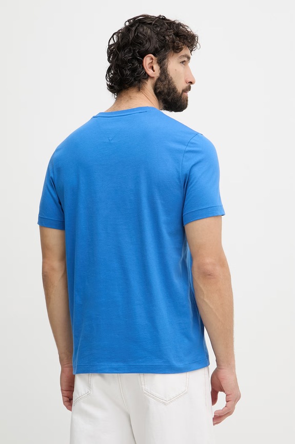Îmbrăcăminte Tommy Hilfiger tricou bărbătesc din bumbac MW0MW39995 albastru