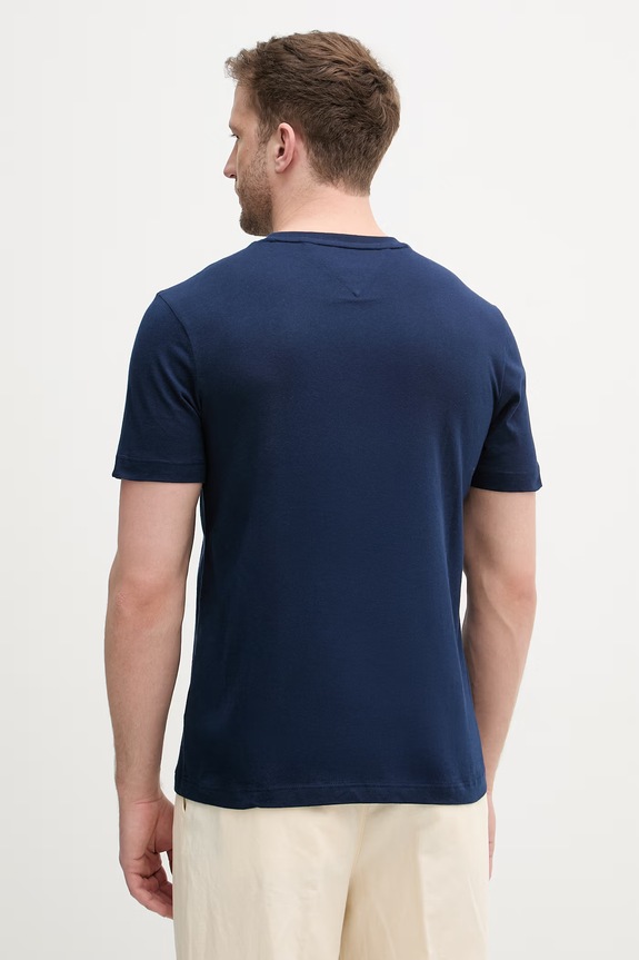 Îmbrăcăminte Tommy Hilfiger tricou bărbătesc din bumbac MW0MW39995 bleumarin