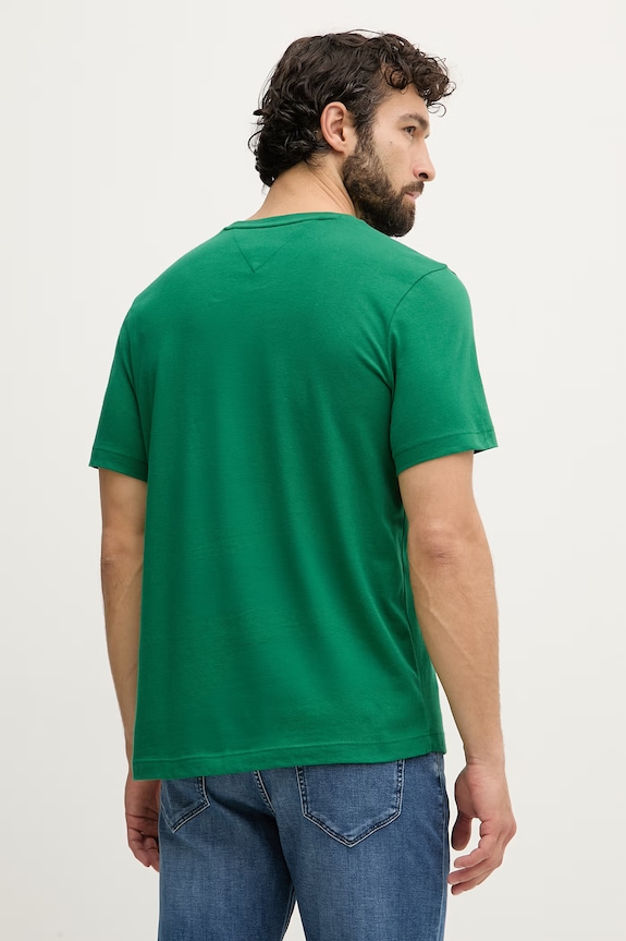 Îmbrăcăminte Tommy Hilfiger tricou bărbătesc din bumbac MW0MW39995 verde